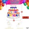 Giant Happy Birthday Balloon - 40 Inch, Pack of 2 | Happy Birthday Printed Balloons | Yay Balloon for Happy Birthday Decorations | Happy Mylar Birthday Balloons, Rainbow Birthday Decorations
